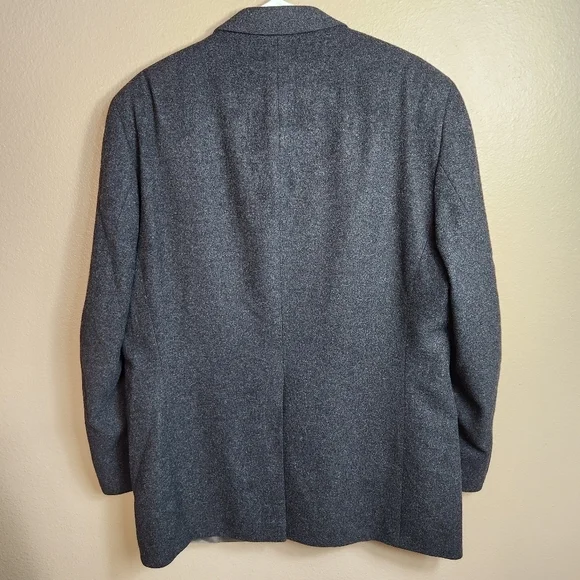 Botany 500 Vintage Mens Charcoal Gray 100% Camel Hair 2 Button Sport Coat-Sz 44L